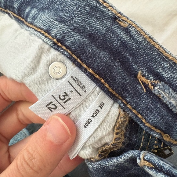 LOFT Blue Ankle Cropped Jeans Size 12 - Picture 5 of 7